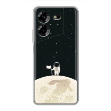 Космические Чехлы для Техно ПОВА 5 (VPrint) (На луне)