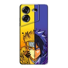 Купить Чехлы на телефон с принтом Anime для Техно Пова 5 – Naruto Vs Sasuke