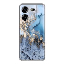 Мраморный чехол на Tecno POVA 5 (LG7n) (VPrint) (Нежный мрамор)