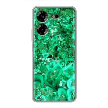 Мраморный чехол на Tecno POVA 5 (LG7n) (VPrint) (Салатный Мрамор)