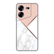 Мраморный чехол на Tecno POVA 5 (LG7n) (VPrint) (Тройной мрамор)