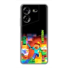 Чохли для Tecno POVA 5 (LG7n) (Персонажі МайнКрафт) (Герой Майнкрафт)