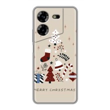 Рождественские Чехлы для Tecno POVA 5 (LG7n) (VPrint) (Merry Christmas)