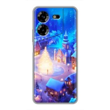 Рождественские Чехлы для Tecno POVA 5 (LG7n) (VPrint) (Рождественский город)