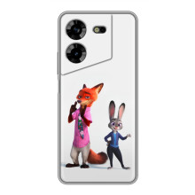 Силиконовый чехол с принтом Зоотрополіс для Tecno POVA 5 (LG7n) – Джуди и Ник