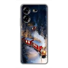 Силіконовий бампер на різдво для Tecno POVA 5 (LG7n) (Потяг)