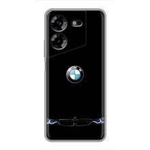 Силіконовий бампер з картинкою машини на Tecno POVA 5 (LG7n) (Чорний BMW)