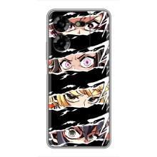 Силіконові чохлі з очіма Anime для Техно Пова 5 (Очі на чорному)