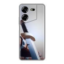 Силіконовий Чохол (атрибутика Клеш Роял) для Tecno POVA 5 (LG7n) (Меч варвара)