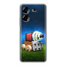 Силіконовий Чохол (атрибутика Клеш Роял) для Tecno POVA 5 (LG7n) (Гармата)