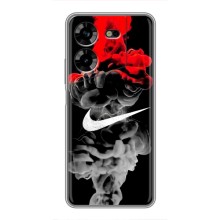 Силиконовый Чехол на Tecno POVA 5 (LG7n) с картинкой Nike (Nike дым)