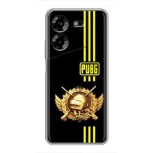 Чехол (TPU) с картинкой "Лого Пабг" на Техно Пова 5 (Лого PUPG)