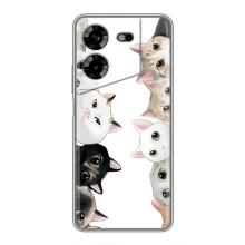 Силіконовий чохол з котиком для Tecno POVA 5 (LG7n) (Коти)
