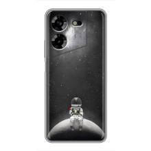 Силіконовый Чохол з принтом "Космонавти" на Tecno POVA 5 (LG7n) (Космонавт романтик)
