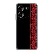 Силіконовый Чохол на Tecno POVA 5 (LG7n) (Червона вишиванка)