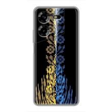 Силіконовый Чохол на Tecno POVA 5 (LG7n) (Патріотична вишиванка)