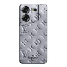 Текстурный Чехол Louis Vuitton для Техно Пова 5 – Белый ЛВ