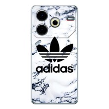 Чехлы Адидас для Tecno Pova 6 Neo 5G (AlphaPrint) (Адидас на мраморе)