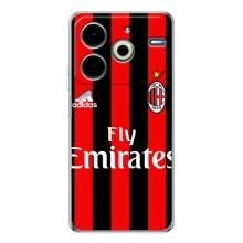 Чехлы для Tecno Pova 6 Neo 5G (VPrint) - Футбольные клубы (Milan)