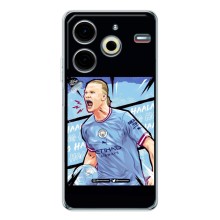 Чехлы с футболистом Ерлинг Холанд для Tecno Pova 6 Neo 5G (AlphaPrint) (гол Эрлинг Холланд)