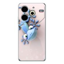 Чехлы с изображением разных животных для Tecno Pova 6 Neo 5G (Геккон)