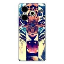 Чехлы с изображением разных животных для Tecno Pova 6 Neo 5G (Яркий Тигр)
