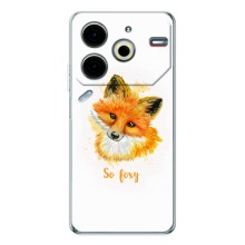Чехлы с картинкой Лисички для Tecno Pova 6 Neo 5G (VPrint) (Девочка Лиса)