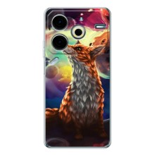 Чехлы с картинкой Лисички для Tecno Pova 6 Neo 5G (VPrint) (Лисица в космосе)