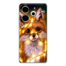 Чехлы с картинкой Лисички для Tecno Pova 6 Neo 5G (VPrint) (Лисичка в гирляндах)