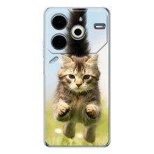 Чехлы с Котиками для Tecno Pova 6 Neo 5G (VPrint) (Прыжок кота)