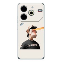 Чехлы с Обезьянами NFT для Tecno Pova 6 Neo 5G (AlphaPrint) (обезьяна NFT в очках)