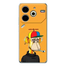Чехлы с Обезьянами NFT для Tecno Pova 6 Neo 5G (AlphaPrint) (Скучающая Обезьяна NFT)