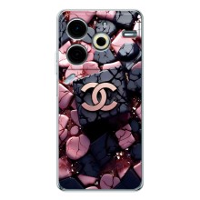 Чохол (Dior, Prada, YSL, Chanel) для Tecno Pova 6 Neo 5G (Шанель)