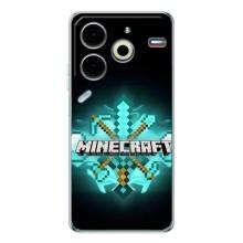 Чохол майнкрафт для Tecno Pova 6 Neo 5G – MineCraft 2