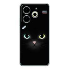Чохол на тематику: Коти для Tecno Pova 6 Neo 5G – Чорний Котик