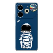 Чехол NASA для Tecno Pova 6 Neo 5G (AlphaPrint) (Мальчик в шлеме)