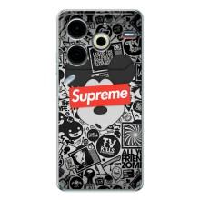 Чохол з Брендами одягу на Пова 6 Нео 5G – Supreme Маус