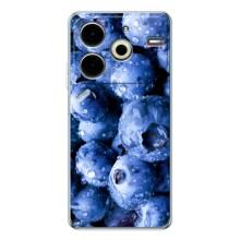 Чехол с изображением  вкусной еды для Tecno Pova 6 Neo 5G – Голубика