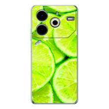 Чехол с изображением  вкусной еды для Tecno Pova 6 Neo 5G – Лайм
