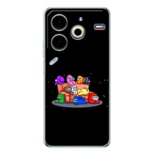Чехол Амонг Ас для Tecno Pova 6 Neo 5G (AlphaPrint) (Амонг-ас)