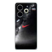 Чехол для Tecno Pova 6 Neo 5G - с принтом Найк (AlphaPrint) (Найк красный)
