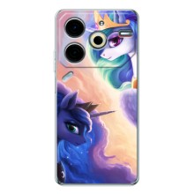 Чехол для Пова 6 Нео 5Джи - (Единорожки - Новинки) (AlphaPrint) (Единорожки)