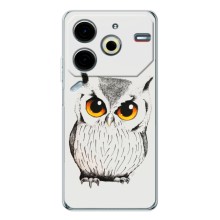 Чехол с птицами на Tecno Pova 6 Neo 5G (VPrint) (Милая Сова)
