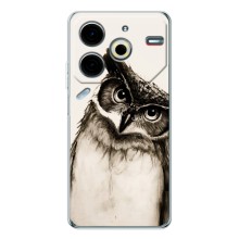 Чехол с птицами на Tecno Pova 6 Neo 5G (VPrint) (Сова)