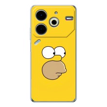 Чехол с Симпсонами для Tecno Pova 6 Neo 5G (VPrint) (Гомер)