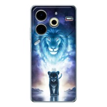 Чехол со Львом для Tecno Pova 6 Neo 5G (VPrint) (Маленький лев)