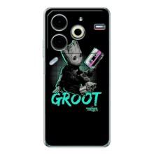 Чехол Супергерои Марвел на Пова 6 Нео 5G – Groot