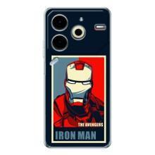 Чохол Супергерой Залізна Людина на Tecno Pova 6 Neo 5G – Art Iron man