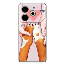 Чехол (ТПУ) Милые собачки для Tecno Pova 6 Neo 5G – Любовь к собакам