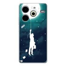 Чохол (ТПУ) з планетами на Tecno Pova 6 Neo 5G – To The moon